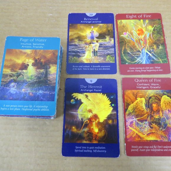 Angel Tarot Oracle Cards Doreen Virtue 78 Card Deck & Guidebook COMPLETE - Picture 12 of 12